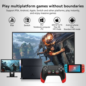 Privates Design BT Wireless PS4-Gamecontroller 6-Achsen-Doppelmotor-Vibrations-Joysticks und Game controller für NS-Switch/PC/TV/IOS - Product Image 3