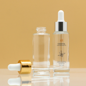 1oz 0.5oz Glass <strong>Bottle</strong> for Cosmetics Liquid Packaging 15ML 30ML Oil Dropper <strong>Bottle</strong> Flask with Black Dropper - Product Image 4