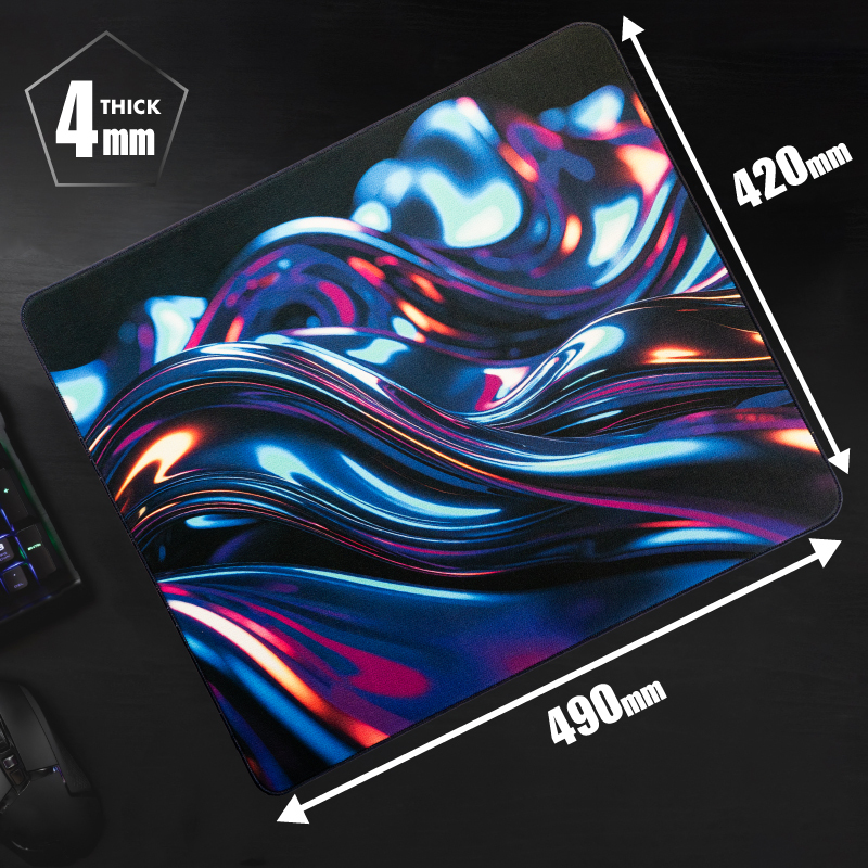 Neon Eclipse Gaming Mouse Pad