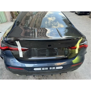 BMW M4 G82 CSL tarzı kuru karbon Fiber Bodykit 2021 + arka bagaj dudak ve ön tampon yükseltme oto modeli G82 koruma - Product Image 1