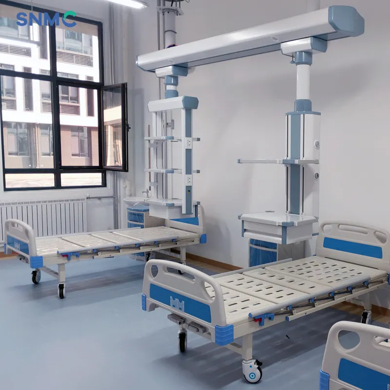 Hersteller großhandel rutschfest drehbar medizinisches krankenhausbett Älter krankenhaus krankenhausbett für patienten 2 kurbel