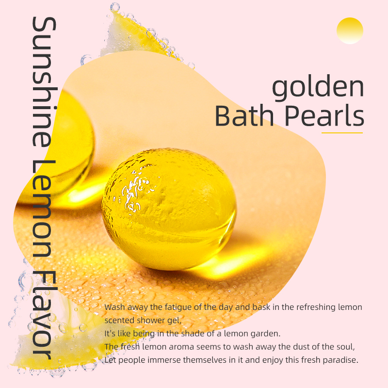 Golden Bath Pearls