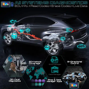MaxiIM IM508 todos los sistemas herramienta de diagnóstico automático programador ECU de coche inglés con gran promoción herramienta de programación de llave de coche