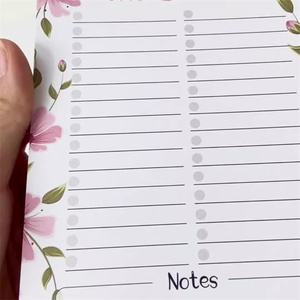 Bloc de notas magnético troquelado con estampado Floral personalizado, papel de hojas sueltas, Bloc de notas adhesivo de bolsillo para hacer la lista - Product Image 2