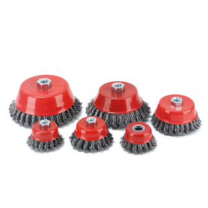 4 Inches X 5/8 Inch Thread Cup <strong>Wire</strong> <strong>Wheel</strong> <strong>Brush</strong>, Fine Crimped <strong>Wire</strong> Cup <strong>Wheel</strong> <strong>Brass</strong> <strong>Polish</strong> <strong>Brushes</strong> <strong>Wire</strong>