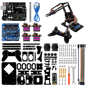 LAFVIN PS2 Joystick 4DOF Acryl spielzeug Roboter Mechanische Arm klaue Kit für r3 Roboterarm Ausbildung für Arduino
