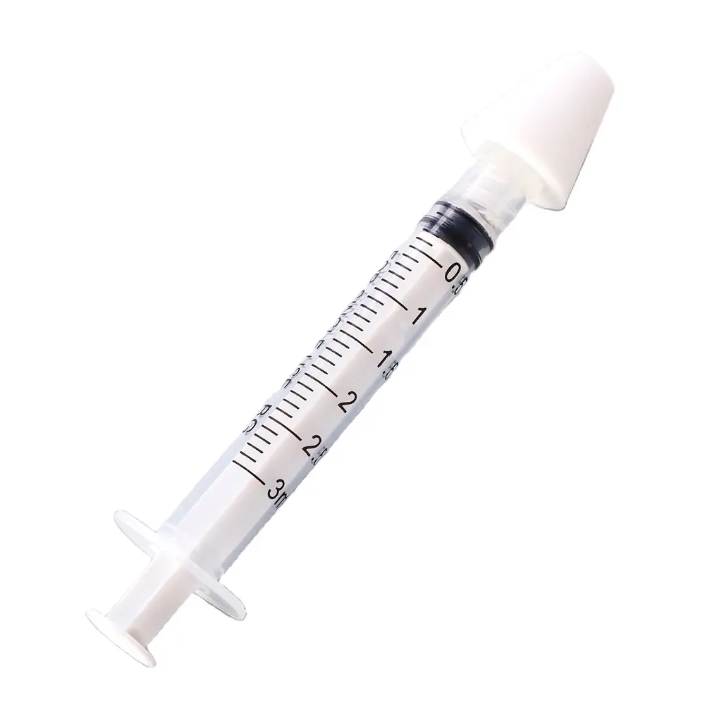 Pulverizador plástico médico tipo seringa pulverizador nasal atomização descartável
