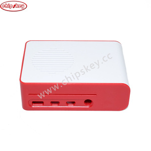Red-White <strong>Raspberry</strong> <strong>PI</strong> 4 ABS Case