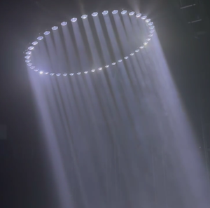1เมตรนำ RGBW วงกลม DMX ผลแหวนผลแสงที่มีเครื่องยกดิสโก้เวทีบาร์แสงที่มีสีสันสำหรับดิสโก้ - Product Image 3