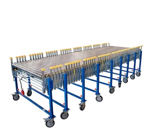 Línea de rodillos transportadores telescópicos de nuevo diseño para carga y descarga con transporte logístico de bloqueo de bordes - Product Image 1