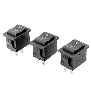 6-pin KCD1-106 Rocker Power chuyển đổi chuyển đổi 3 bánh răng Đen 15*21 Mét chuyển đổi - Product Image 2