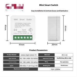 小同学智能WiFi语音控制开关模块10/16A易于使用的微链接ZigBee开关设备10A最大电流220V - Product Image 2