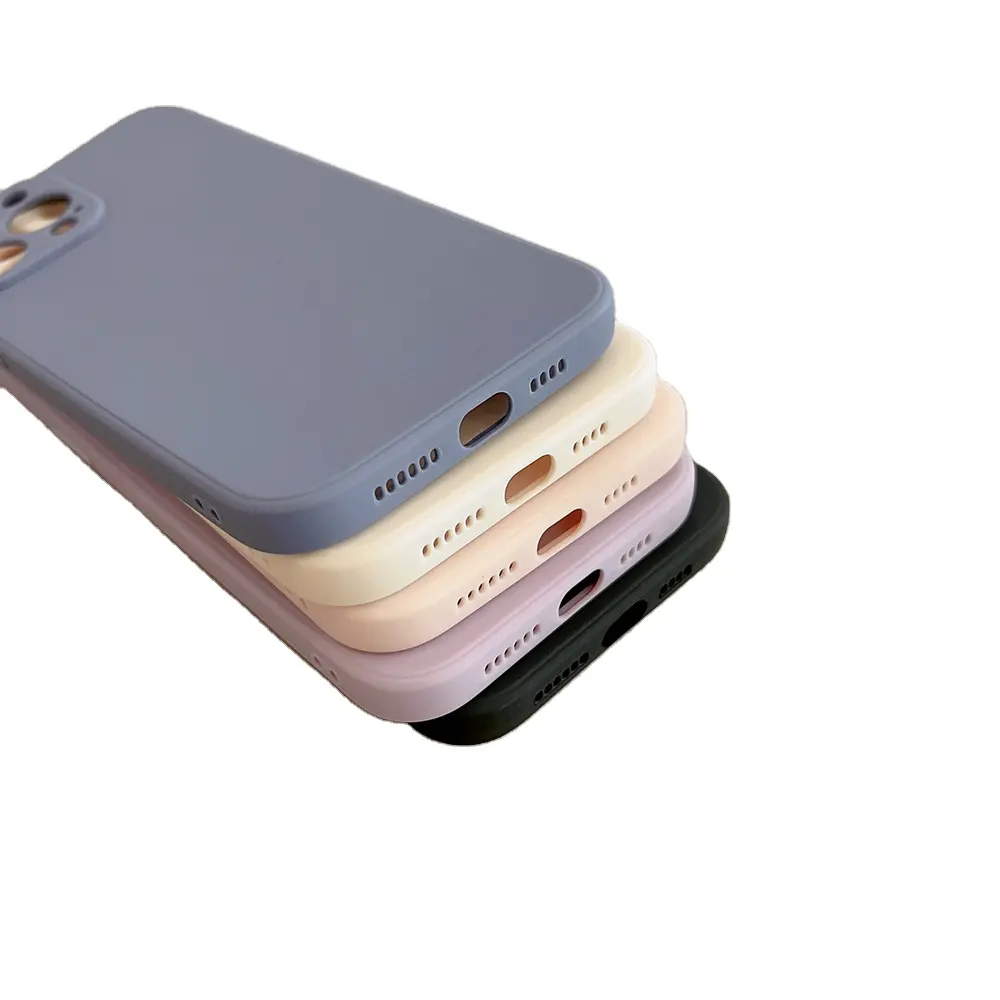 Ультратонкий матовый Мягкий силиконовый чехол-накладка для Iphone 12 13 14 15 Pro Max 11 Xs Xr X 6 7 8 Plus