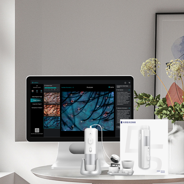 with computer