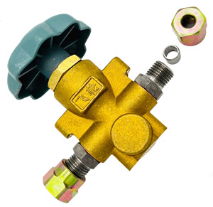 QF-T3 CNG管道阀20MPa DN4天然燃气阀套圈型孔6黄铜制成 - Product Image 3
