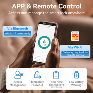 Xsdts DS-P thông minh Nhà <span class=keywords><strong>Keyless</strong></span> nhập <span class=keywords><strong>deadbolt</strong></span> khóa tuya App Bluetooth điều khiển từ xa dễ dàng cài đặt nhiều mở khóa phương pháp - Product Image 5