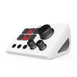 AJAZZ AKP03 Controlador de escritorio 6 Teclas macro Teclado personalizado LCD Botones de pantalla táctil LED Teclado inteligente programable DIY