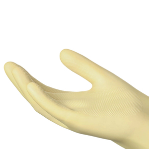 Gants en <span class=keywords><strong>Latex</strong></span> à manchette droite <span class=keywords><strong>13</strong></span> pouces de <span class=keywords><strong>long</strong></span> ménage nettoyage diamant poignée anti-dérapant pour cuisine vaisselle - Product Image 1