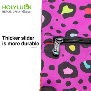 Mochila con cordón multibolsillo reutilizable Holyluck, cordón impreso, bolso con cordón de poliéster ecológico, impermeable - Product Image 3