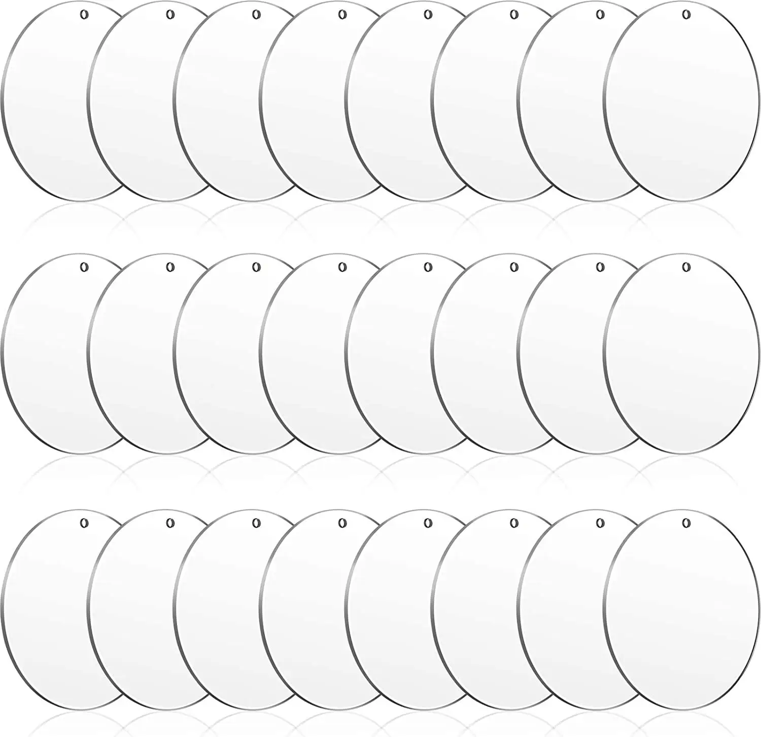 Individuelles Individuelles Logo Acryl-Schlüsselanhänger transparenter Kreis-Schlüsselanhänger Fotorahmen einfarbig Schlüsselanhänger Blanks durchsichtiger Acryl-Schlüsselanhänger