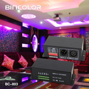 BC-803 3CH 12V 24V DMX 512 Decoder RGB Led Controller - Product Image 5