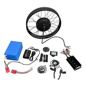 5000w 26*4.0 Inch 2 Stroke Kick <strong>Start</strong> 80cc Electric <strong>E</strong> Fat Bike Conversion <strong>Kit</strong> Uk Central Motor and Battery - Product Image 1