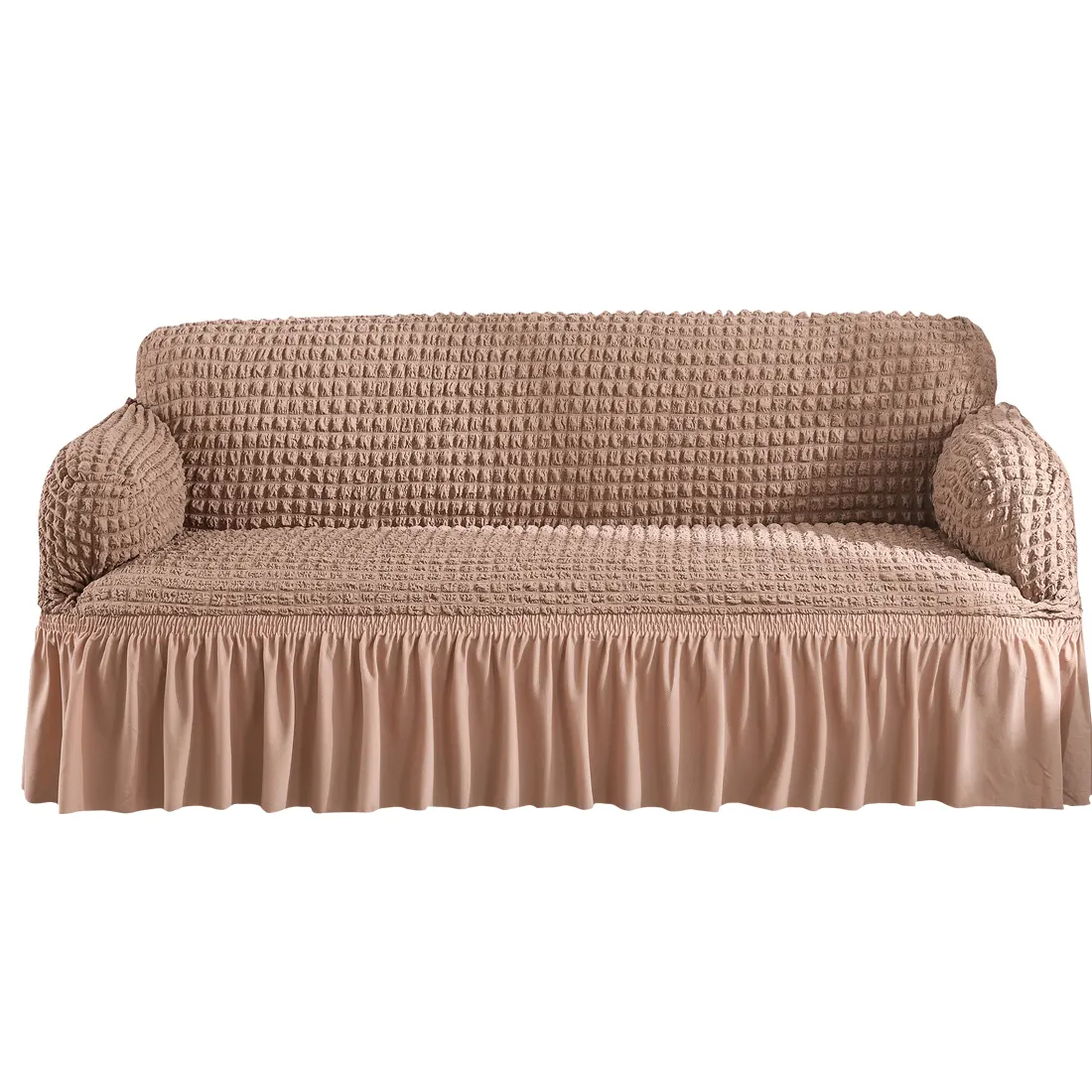 Funda de sofá desmontable de 1/2/3/4 asientos, envolvente, plisada, alta elasticidad