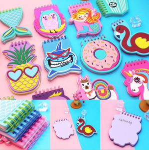 Bloc de notas de hoja suelta, cubierta suave de PVC, dibujos animados creativos kawaii, proveedores al por mayor, notas adhesivas personalizadas de fábrica - Product Image 2