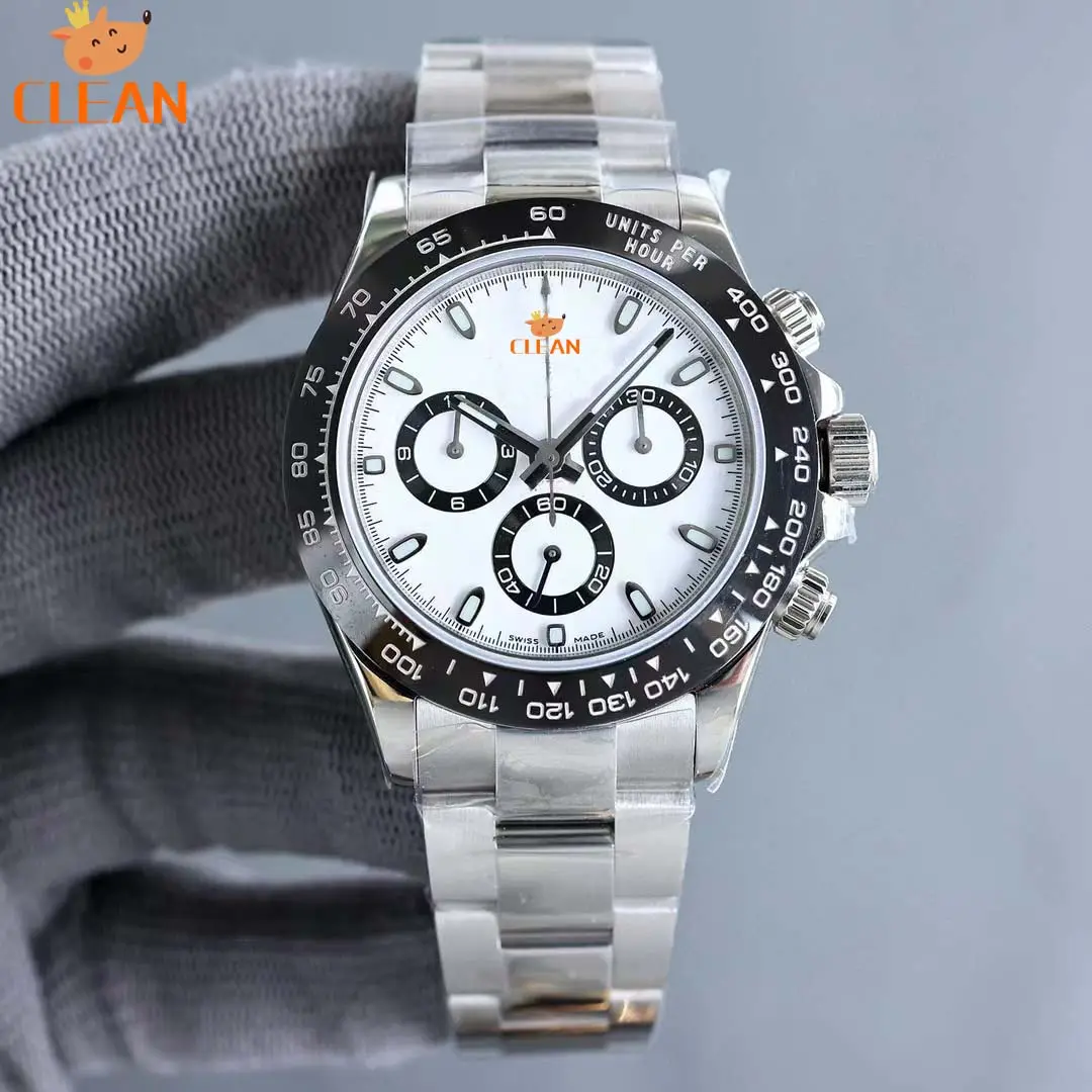 40mm Material High Quality Eta BP Factory 6 Hands 3 Small Dial Couple Watch Luxury Watch Luminous Automatic Mechanical Watches