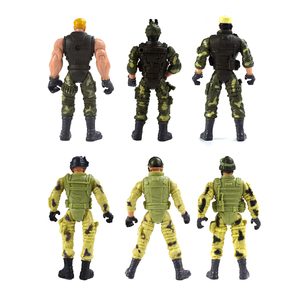 6-in-1 S.W.A.T. Çocuklar 3 + için belirlenen aspiers askeri aksiyon figürleri için mükemmel silahlarla karşı grev oyuncak askerler - Product Image 3