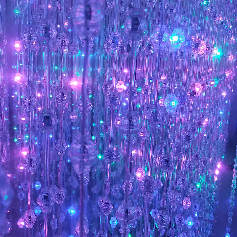 RGB bola cadena luces Led Pixel de bola cortina
