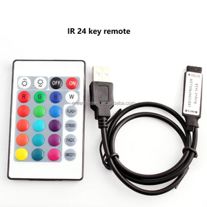 USB RGB светодиодный контроллер Mini 24 клавиши 44 клавиши ИК пульт дистанционного управления RGB неоновая Светодиодная лента Легкий контроллер DC5V 6A 30W - Product Image 2