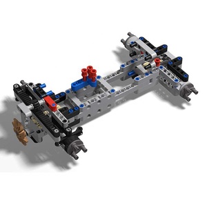 4WD Four-Wheel Drive Technical Car Chassis Bricks <strong>M</strong>.OC Parts <strong>Kit</strong> Compatible With Legoed Power Functions DIY Robot Car - Product Image 1