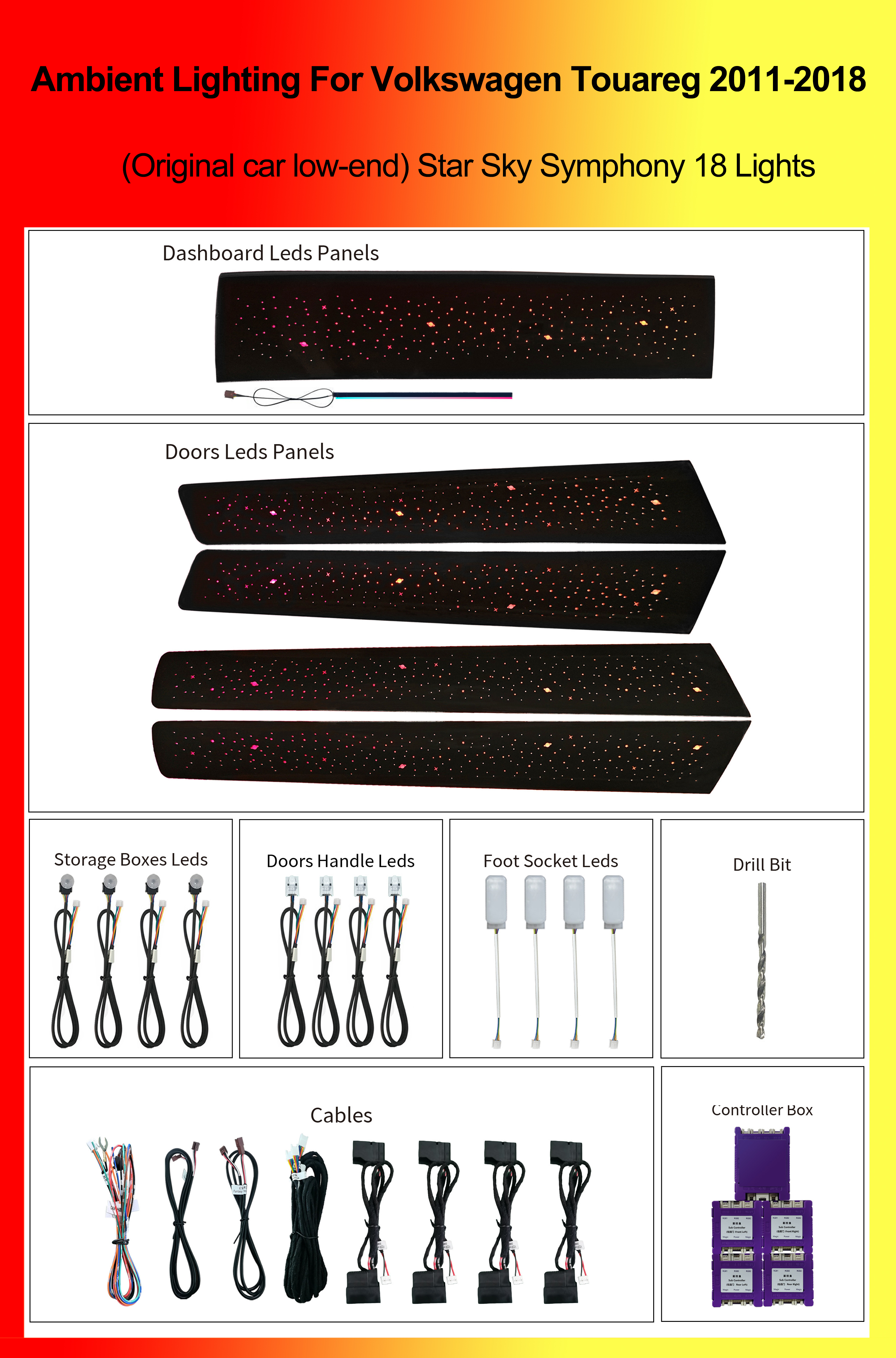 (Original car low-end)Star Sky Symphony 18 Lights