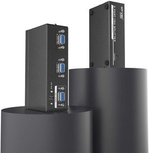 SY 3 puertos 2 entradas 1 salida Interruptor VGA para computadora 2 en 1 salida Interruptor de pantalla de video VGA Compartidor de pantalla de computadora