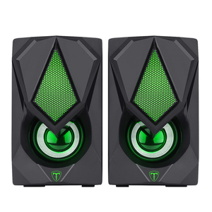 Altavoces para juegos de ordenador, con cable USB, RGB, estéreo mejorado, luz LED colorida - Product Image 2