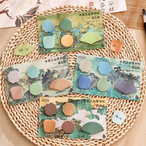 工厂销售流行记事本超级粘合剂文具什锦彩色纸迷你便签书标 - Product Image 4