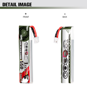 CODDAR RC LiPo Battery 1S 550MAH 3.7V 120C Cabled PH2.0 FPV Mini DroneHappy Model Mobula6 <strong>Mobula7</strong> Snapper GEPRC Cinewhoop - Product Image 6