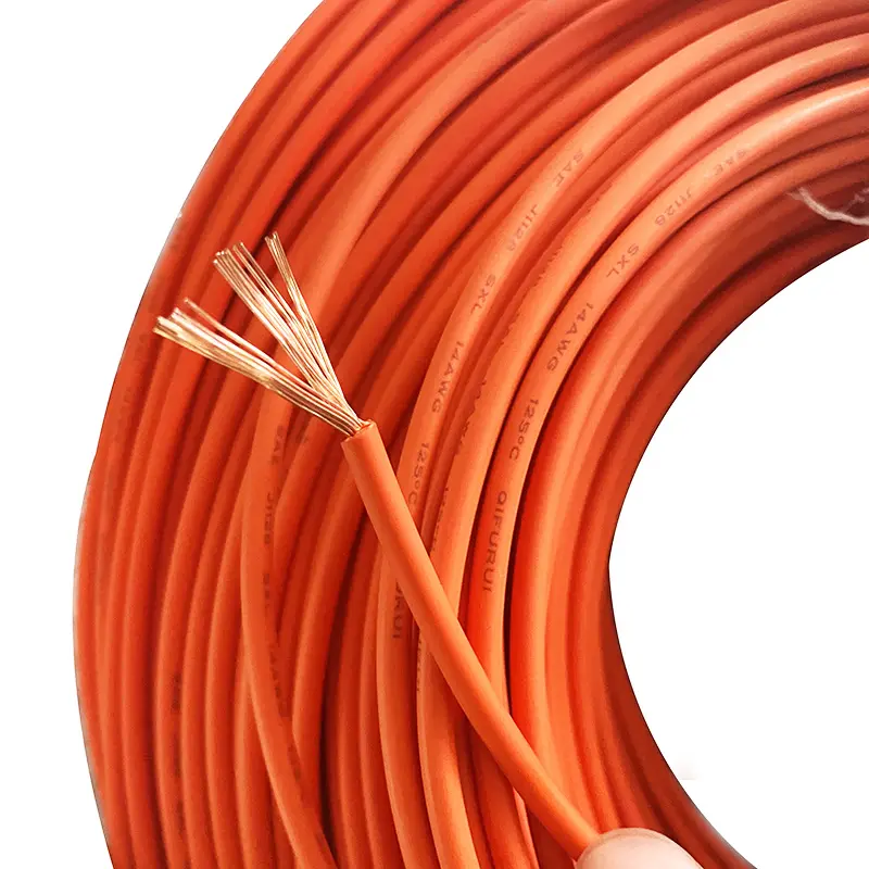 J1128-SXL en conserva/bulbo/foco cobre 125C 60Vdc o 25Vac 8awg 12awg 16awg xlpe aislado auto automotriz cables sxl cable 14awg de alambre