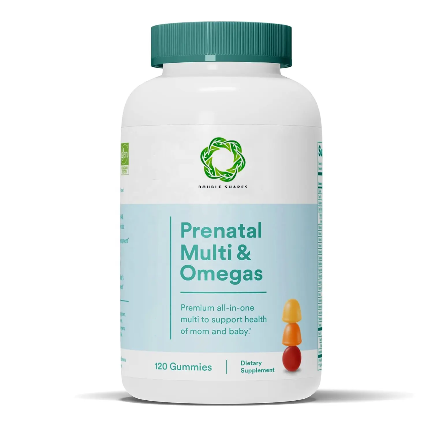 Vitamine prenatali per le donne multivitaminici Gummies Omega 3 olio di pesce biotina metilfolato vitamina D3 C per la salute integratore