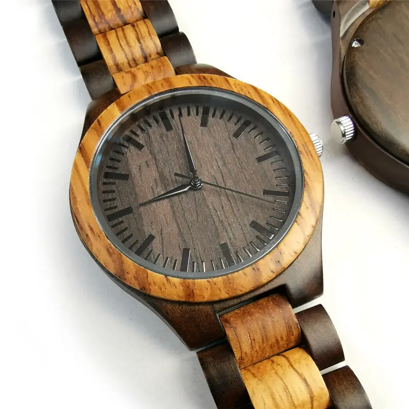 WJ-9648 наручные часы Reloj, деревянные часы De Madera с минималистской гравировкой логотипа, деревянные кварцевые часы, роскошные натуральные унисекс, 2020 45 мм