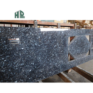 Mavi inci granit taş tezgah sırlı cilalı parlak Deluxe kiremit mutfak ticari konut projeleri için masa üstleri - Product Image 1