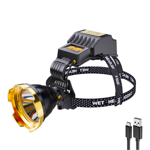 Xinsite Đèn Pha <span class=keywords><strong>Led</strong></span> <span class=keywords><strong>l</strong></span>õi ngô siêu sáng Đèn cắm trại phiêu <span class=keywords><strong>l</strong></span>ưu ngoài trời 7 chế độ có thể sạc <span class=keywords><strong>l</strong></span>ại Đèn pin đầu ion Lithium cơ thể bằng nhựa - Product Image 1