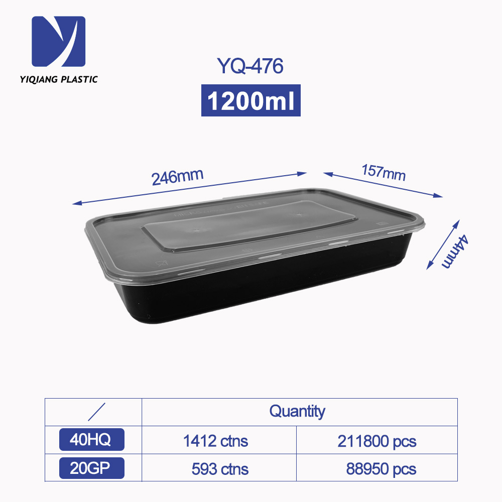 Rectangle Black 1200ml