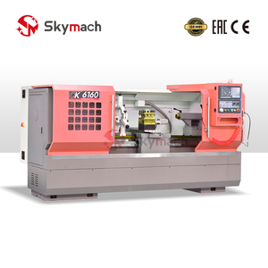 CK6160 CNC Horizontal Turning Center Flach bett mit Live Tooling Threading Bar Bearbeitung Nocken programmierung - Product Image 2