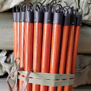 Maior Venda Wood Grain Design PVC Vassoure Cabeça Wide Wooden Broom Stick Floor Wiper para Uso Doméstico - Product Image 1