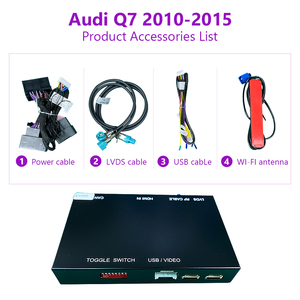 Audi Q7 2010-2015用AndroidオートインターフェイスデコーダーワイヤレスAppleCarPlayマルチメディアAirPlayミラーリンクYoutube - Product Image 6