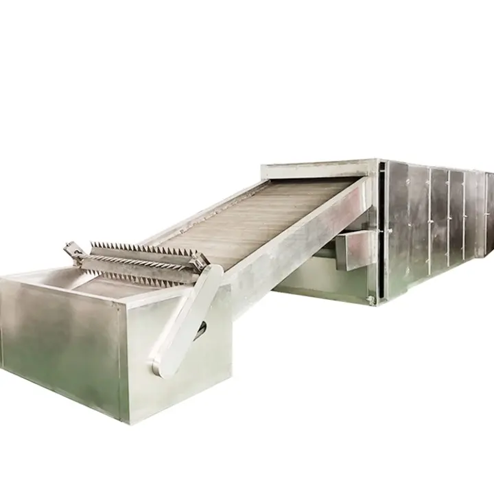 Machine à sécher Déshydrateur industriel de graines de citrouille pour aliments Séchoir à bande en maille pour convoyeur à tunnel à flux d'air chaud continu