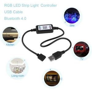 RGB светодиодная музыкальная лента, контроллер света, USB 5V и DC 5V-24V 1600 миллионов цветных приложений, диммер, USB и DC5V -24V Светодиодные полосы, контроллер - Product Image 4