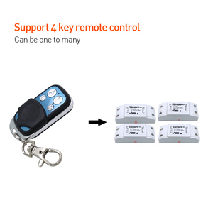 SONOFF 433MHz 4 Tasten Kanal RF Wifi Wireless Remote Key Learning Kopie 4CH Key Fob Control Für Google Smart Home Controller